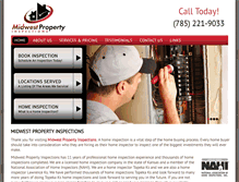 Tablet Screenshot of homeinspectorkansas.com
